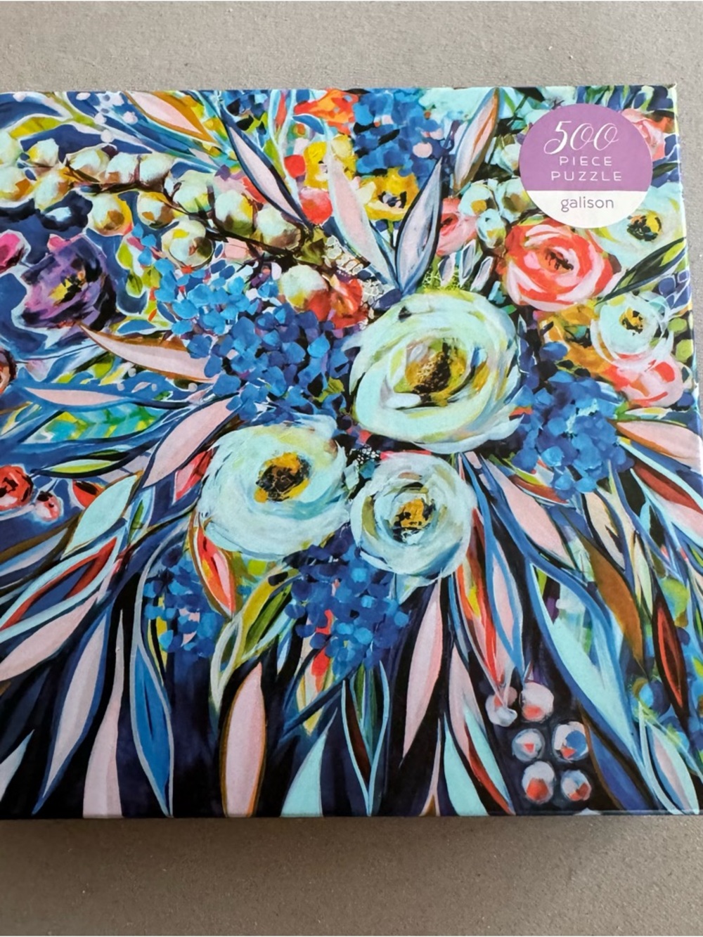 Galison 500 piece Artful Blooms puzzle